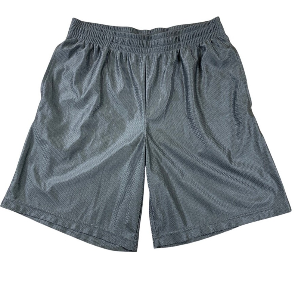 Starter Mens Grey Mesh Athletic Basketball Shorts Size M Dazzle Shiny RM15104